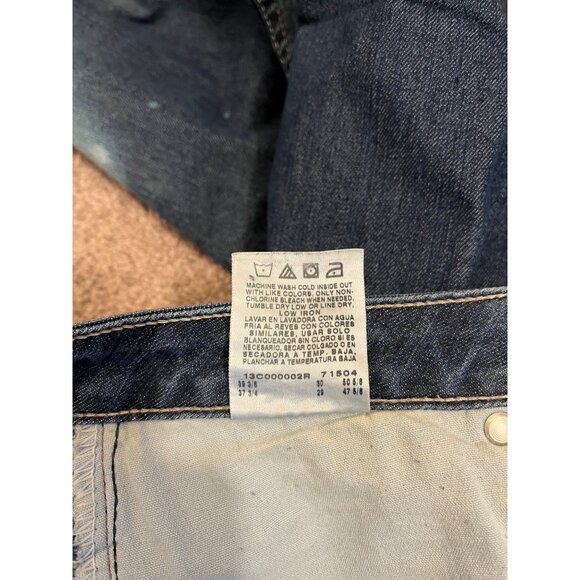 Riders By Lee Womens Custom Bleach Art Jeans Size 18 P Blue Denim Star Flower - Picture 8 of 8